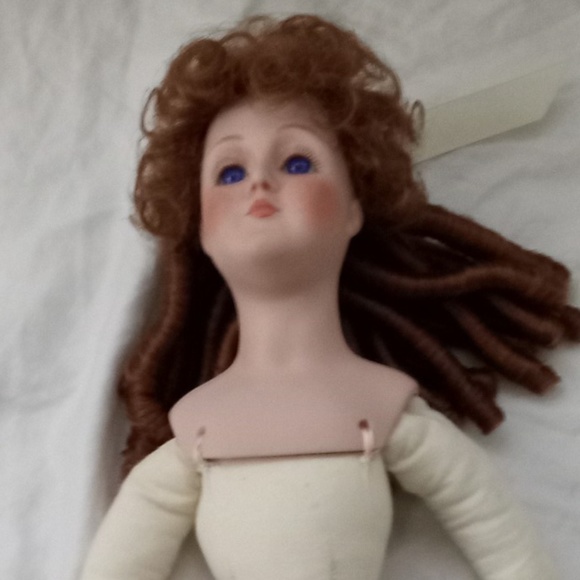 Vintage Victorian Reproduction Artist Porcelain Doll - Picture 6 of 15